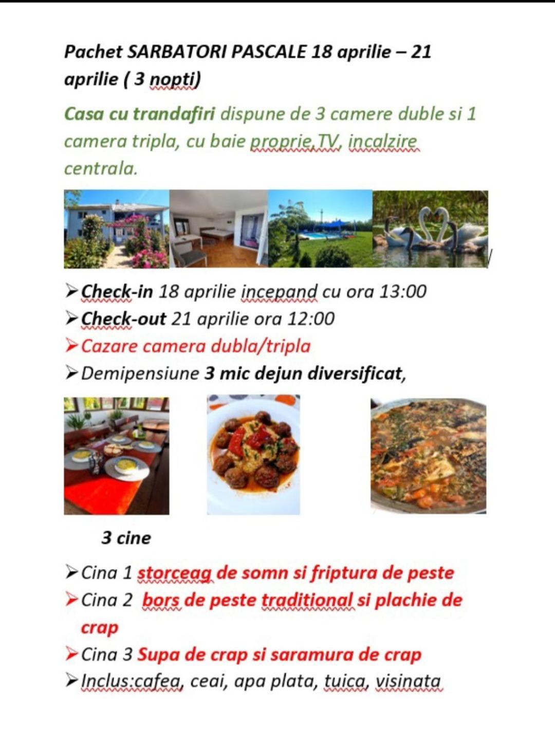 Casa Cu Trandafiri Murighiol Bagian luar foto